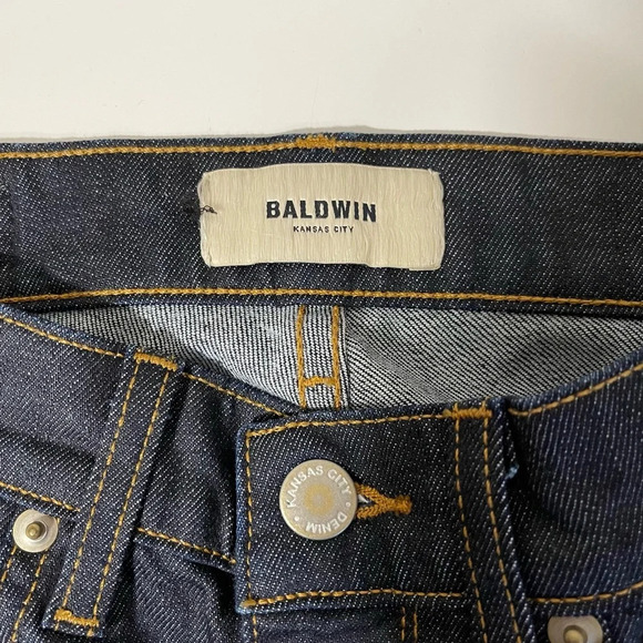 Baldwin Kansas City Cindy NWT Dark Wash Mid-rise Straight Leg Jeans 27 Women’s - Picture 13 of 14